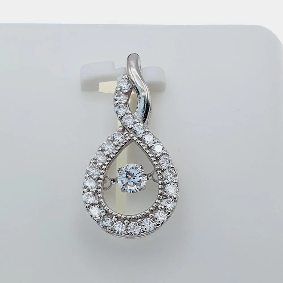 "#925 Sterling Silver Cubic Zircon Pendant for Women/Girls, US925P1131 - Picture 6 of 10